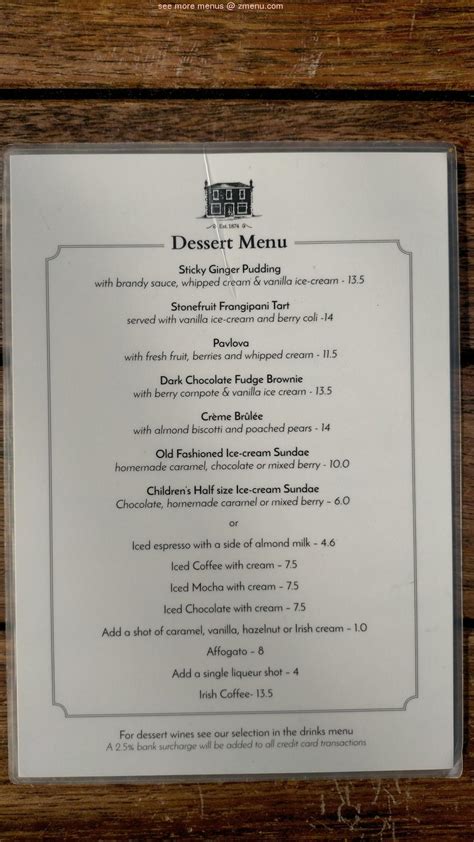 careys bay menu